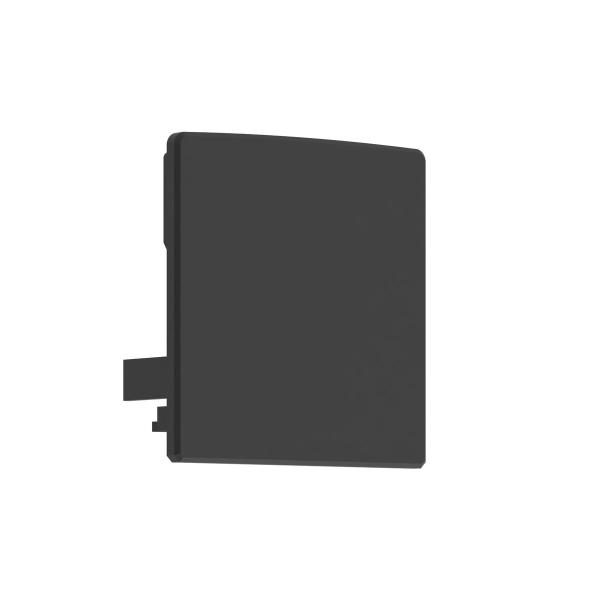 schwarze Endkappe Aluminiumprofil Beleuchtung